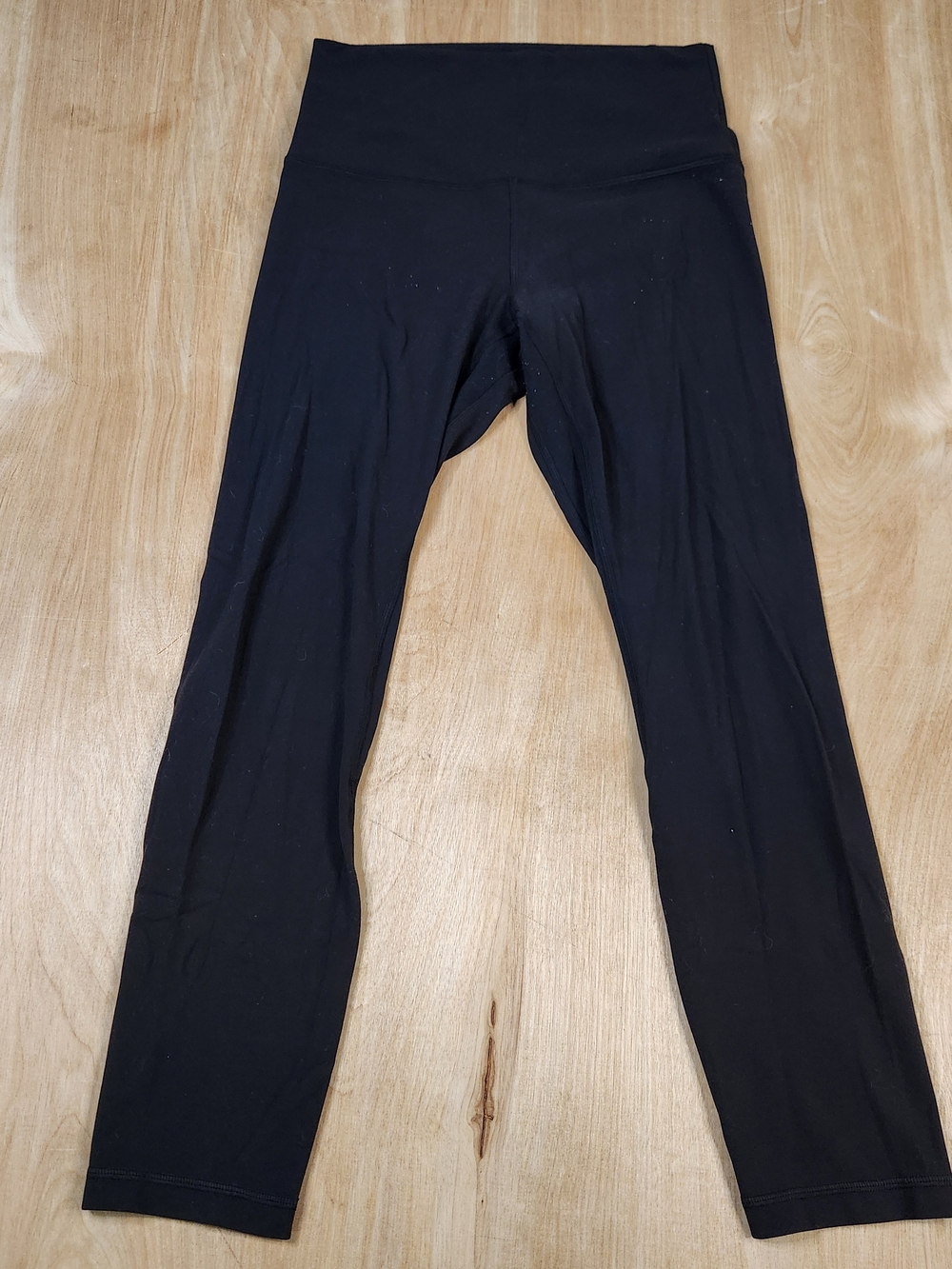 Lululemon Athletica Womens Black Cropped High-Waist Leggings S